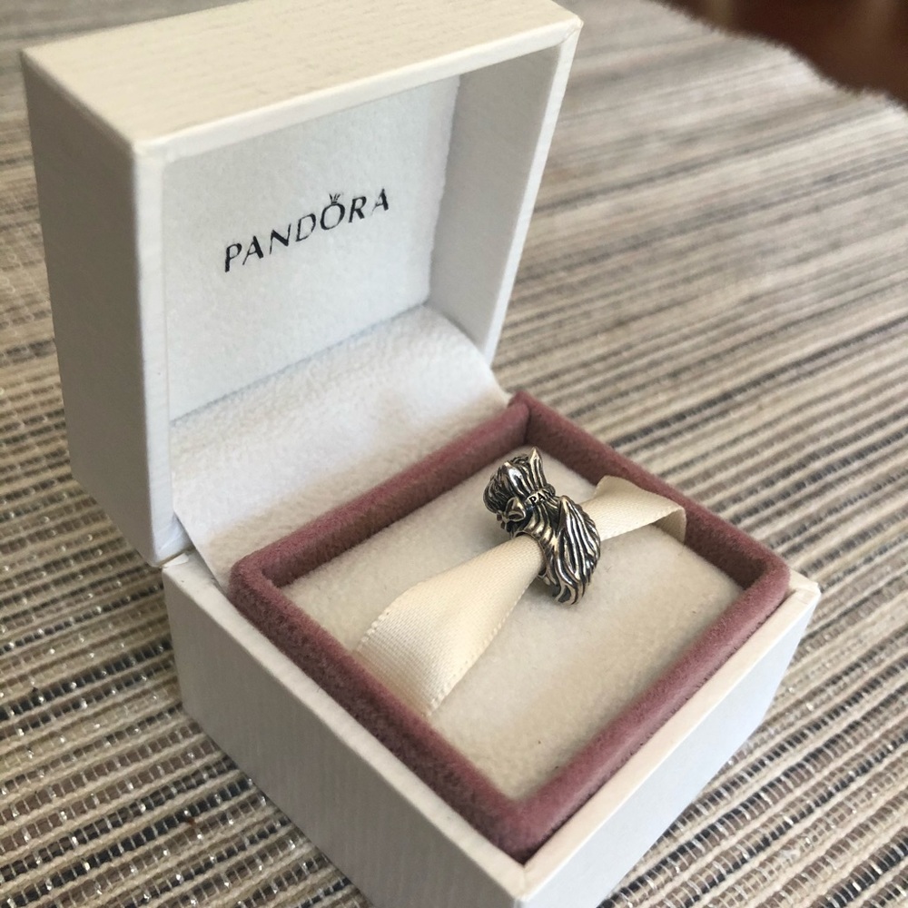 Pandora Retired Scottie Dog Charm w/ Box